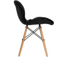 Activeshop Kėdė 4Rico QS-186 Scandi Velvet Juodas
