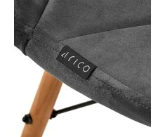 Activeshop Kėdė 4Rico QS-186 Scandi Velvet Pilkas