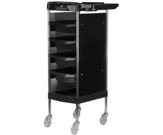 Activeshop Kirpėjo vežimėlis GABBIANO HAIRDRESSER HELPER 2 Juodas