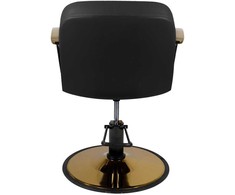 Activeshop Kirpyklos kėdė GABBIANO PROFESSIONAL HAIRDRESSING CHAIR BOLONIA GOLD Juodas