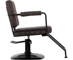 Activeshop Kirpyklos kėdė Gabbiano Professional Hairdressing Chair Katania Loft Old Leather Dark Brown