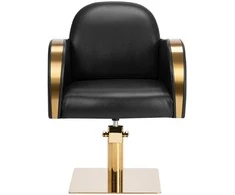 Activeshop Kirpyklos kėdė GABBIANO PROFESSIONAL HAIRDRESSING CHAIR MALAGA GOLD Juodas