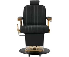 Activeshop Kirpyklos kėdė Professional Barber Chair Gabbiano Marcus Gold Juodas