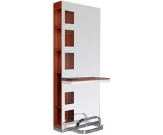 Activeshop Kirpyklos konsolė su veidrodžiu Gabbiano B058 Cherry