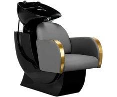 Activeshop Kirpyklos plautuvė GABBIANO PROFESSIONAL HAIRWASHER MALAGA GOLD Pilkas