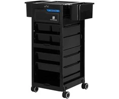 Activeshop Kirpyklos vežimėlis su integruotu UV sterilizatoriumi GABIANNO 68 Juodas