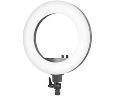 LED lempa makiažui su stovu RING LIGHT 18" 48W Juoda