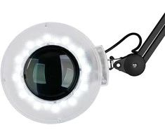 Activeshop Kosmetologinė LED lempa su lupa ir stovu 12W Juodas