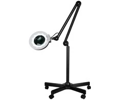 Activeshop Kosmetologinė LED lempa su lupa ir stovu 12W Juodas