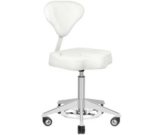 Activeshop Kosmetologinė meistro kėdutė AZZURRO BUMP-UP Baltas