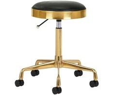 Activeshop Kosmetologinė meistro kėdutė GREEK MODEL 1 Juodas GOLD