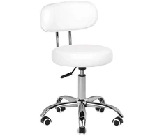 Activeshop Kosmetologinė pedikiūro kėdutė BEAUTY STOOL PEDICURE Baltas HYDRAULIC 39-45CM