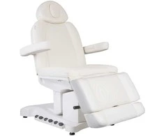 Activeshop Kosmetologinis krėslas Azzurro Pro Electric 3 Motor Foot Control Baltas Heated