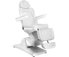 Activeshop Kosmetologinis krėslas AZZURRO 870 ELECTRIC 3 MOTOR Baltas
