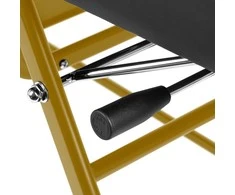 Activeshop Kosmetologinis krėslas BEAUTY CHAIR 557G MODEL GOLD Juodas