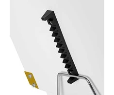 Activeshop Kosmetologinis krėslas BEAUTY CHAIR 557G MODEL GOLD Baltas