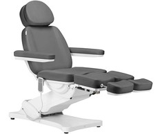Activeshop Kosmetologinis krėslas SILLON CLASSIC 2 MOTOR ELECTRIC PEDI Pilkas