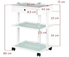 Activeshop Kosmetologinis vežimėlis 1040A GIOVANNI