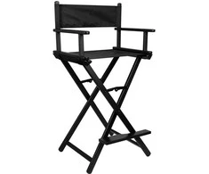 Activeshop Makiažo kėdė MAKE-UP CHAIR ALU Juodas