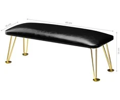 Activeshop Manikiūro porankis PROFESSIONAL ELEGANCE GOLDEN Juodas