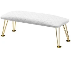 Activeshop Manikiūro porankis PROFESSIONAL ELEGANCE GLAMOUR GOLDEN Baltas