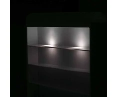 Activeshop Manikiūro stalas su dulkių surinkėju COSMETIC DESK RIGHT SHELF Baltas