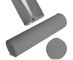 Apvali masažo pagalvėlė Habys Satin Comfort 15×60 cm, pilka