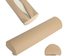 Aveno Life Pusapvalė masažo pagalvėlė Habys Soft Touch 60×15×10 cm, Moco rusvai gelsvas