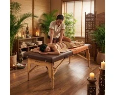 Aveno Life Sulankstomas thai masažo stalas Niro 80 ruda
