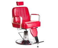 Beauty System Kirpyklos kėdė PROFESSIONAL BARBER CHAIR HOMER Raudonas