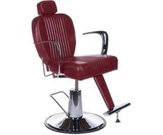 Beauty System Kirpyklos kėdė PROFESSIONAL BARBER CHAIR OLAF CHERRY