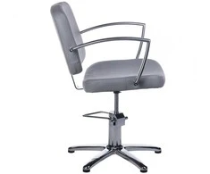 Beauty System Kirpyklos kėdė PROFESSIONAL HAIRDRESSING CHAIR DARIO BRUSSEL Pilkas