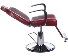 Beauty System Kirpyklos kėdė PROFESSIONAL BARBER CHAIR OLAF CHERRY