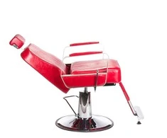Beauty System Kirpyklos kėdė PROFESSIONAL BARBER CHAIR HOMER Raudonas