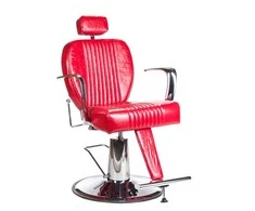 Beauty System Kirpyklos kėdė PROFESSIONAL BARBER CHAIR OLAF Raudonas