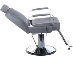 Beauty System Kirpyklos kėdė PROFESSIONAL BARBER CHAIR HOMER LIGHT Pilkas