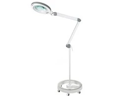 Beauty System Kosmetologinė LED lempa su lupa 5D 12W (pastatoma ant grindų, su ratukais)
