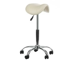 Beauty System Kosmetologinė meistro kėdutė COSMETIC BEAUTY STOOL SINGLE CREAM
