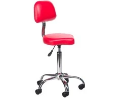 Beauty System Kosmetologinė meistro kėdutė COSMETIC BEAUTY STOOL PRACTIC SHAPE Raudonas