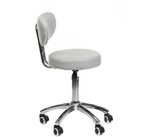 Beauty System Kosmetologinė meistro kėdutė COSMETIC BEAUTY STOOL PRACTIC SKANDI Pilkas