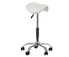 Beauty System Kosmetologinė meistro kėdutė COSMETIC BEAUTY STOOL SINGLE Baltas