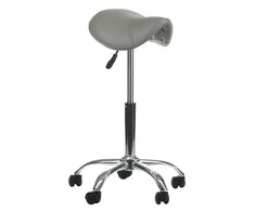 Beauty System Kosmetologinė meistro kėdutė COSMETIC BEAUTY STOOL SINGLE Pilkas