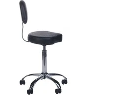 Beauty System Kosmetologinė meistro kėdutė COSMETIC BEAUTY STOOL PRACTIC SHAPE Juodas