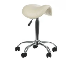 Beauty System Kosmetologinė meistro kėdutė COSMETIC BEAUTY STOOL SINGLE CREAM