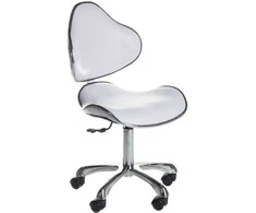 Beauty System Kosmetologinė meistro kėdutė COSMETIC BEAUTY STOOL PRACTIC PAR Baltas