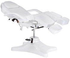 Beauty System Kosmetologinis krėslas 8243 PEDI HYDRAULIC Baltas