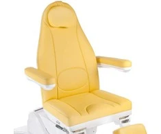 Beauty System Kosmetologinis krėslas MAZARO ELECTRIC ARMCHAIR PEDI 3 MOTOR Geltonas
