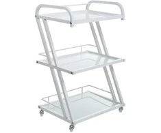 Beauty System Kosmetologinis vežimėlis PRO 6005 Baltas