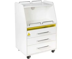 Beauty System Kosmetologinis vežimėlis su integruotu UV sterilizatoriumi 601 Baltas