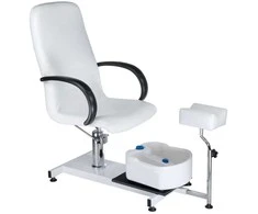 Beauty System Pedikiūro krėslas su pėdų vonele PEDICURE CHAIR SPA HYDRAULIC Baltas